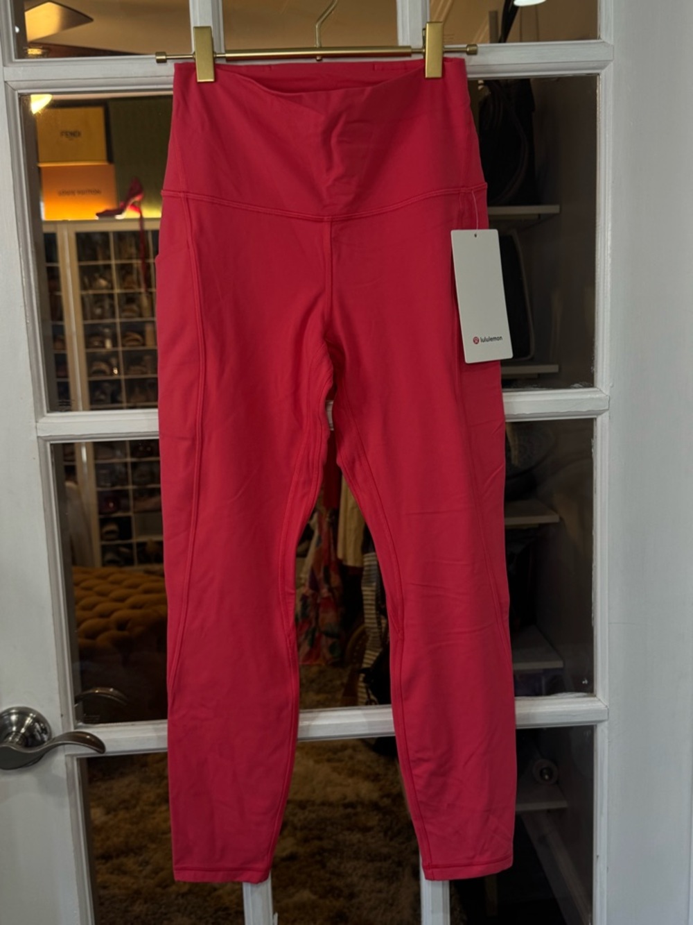 🩷 Lululemon align, high-rise pant leggings with pockets 25” color glaze pink - Picture 3 of 7